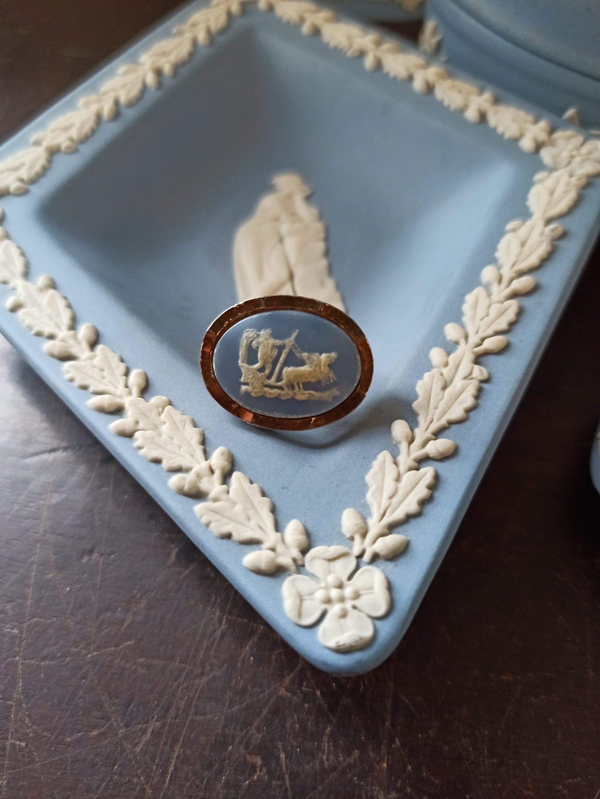 Wedgwood Jasperware Collectibles. Vintage Blue and Green. Very Good condition overall - Image 4