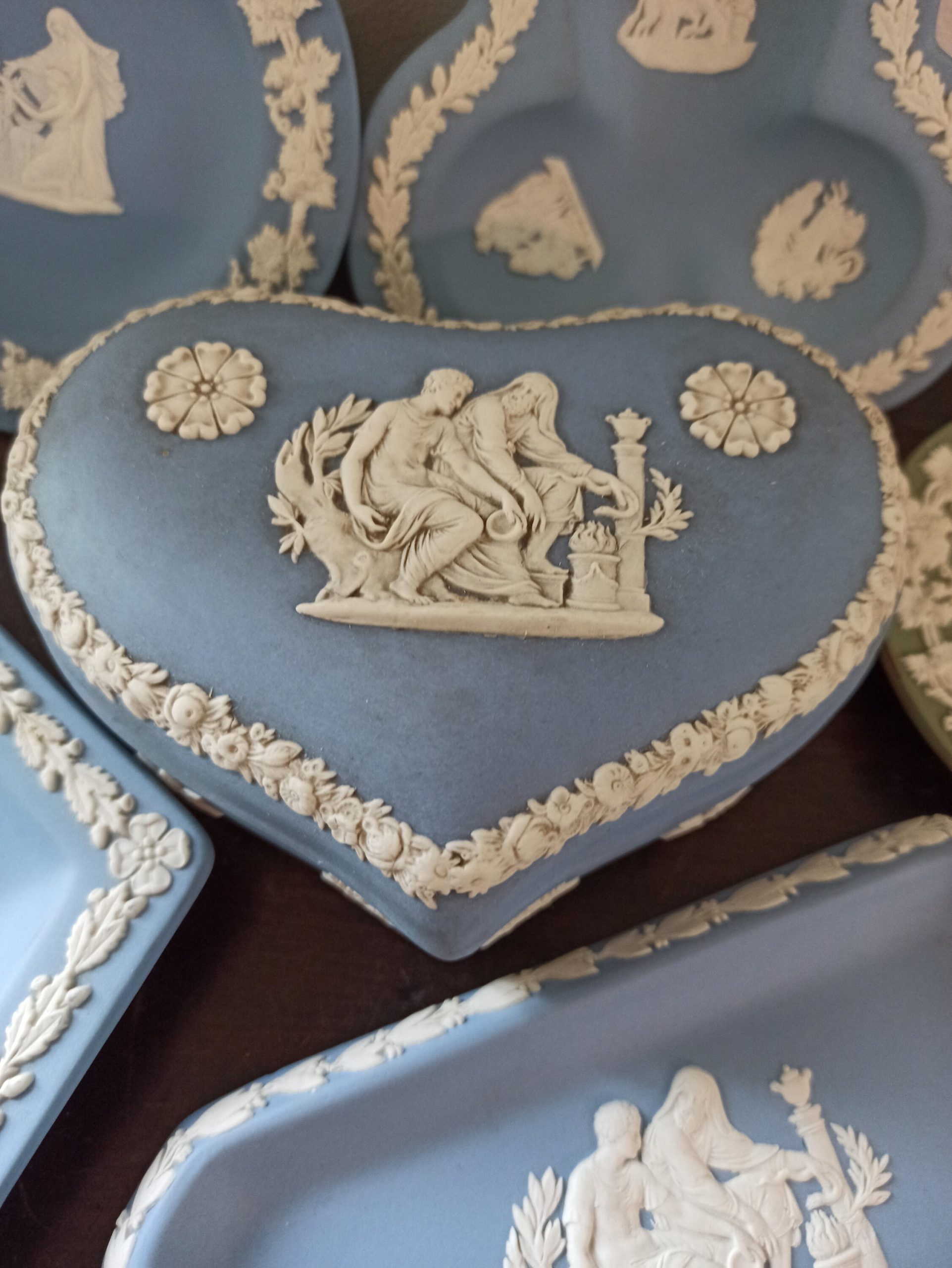 Wedgwood Jasperware Collectibles. Vintage Blue and Green. Very Good condition overall - Image 3