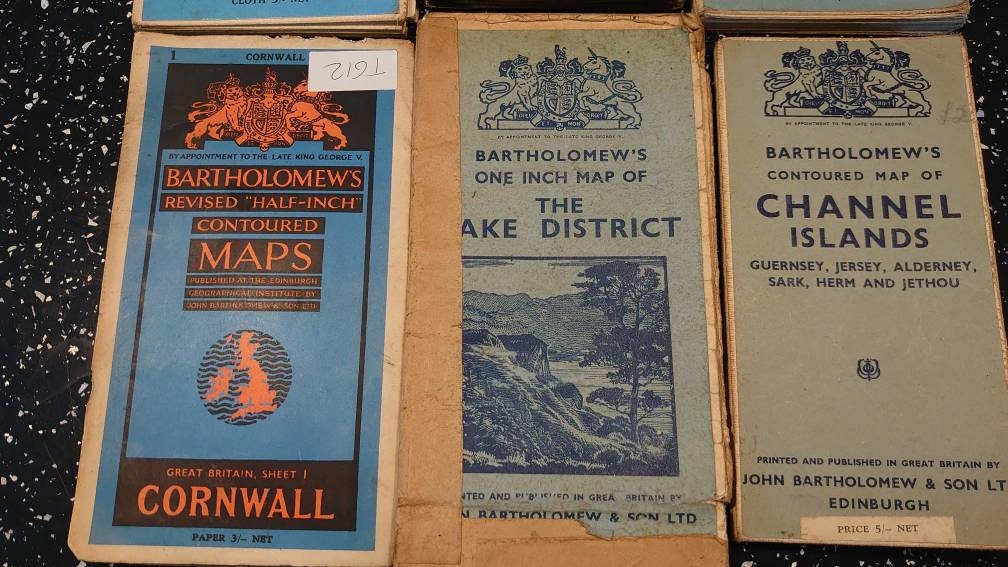 Collection of Bartholomew's half inch and one inch maps of Great Britain. - Image 2