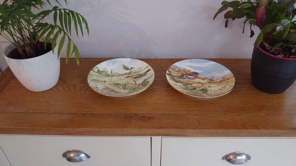 Two Crown China Bird Wall Plates - Image 4