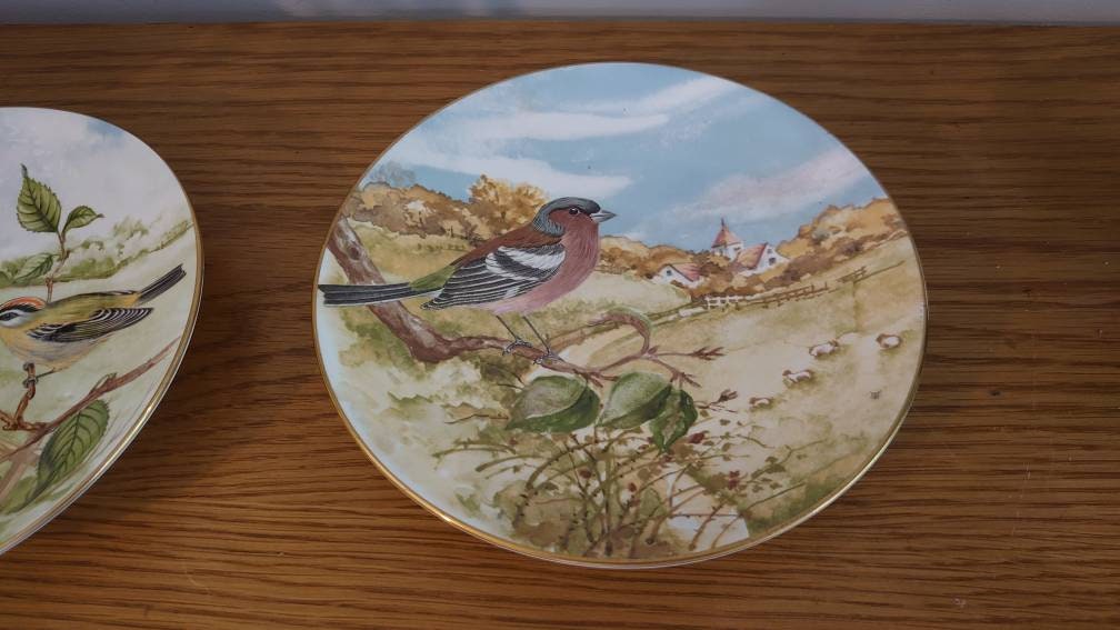 Two Crown China Bird Wall Plates - Image 6