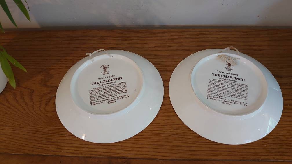 Two Crown China Bird Wall Plates - Image 5