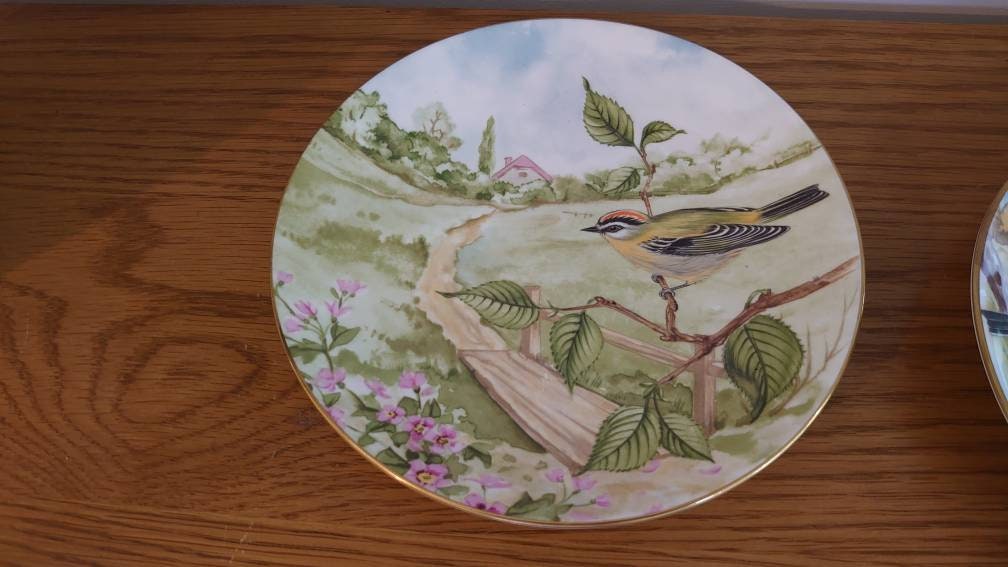 Two Crown China Bird Wall Plates - Image 10