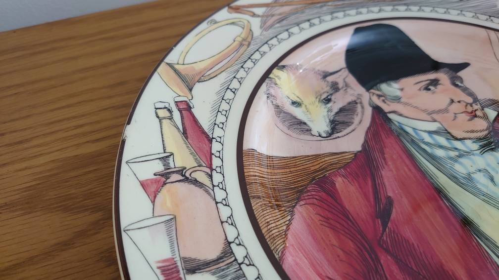 Royal Doulton 'The Hunting Man' Wall plate/Meat plate circa 1980s - Image 3