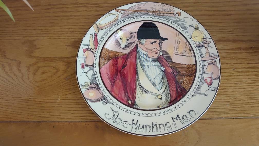 Royal Doulton 'The Hunting Man' Wall plate/Meat plate circa 1980s - Image 8