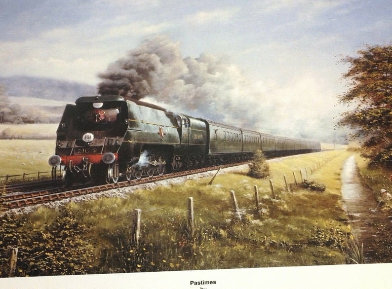 Set of Four Steam Train Picture Poster Prints - Unframed - Approx 12" x 10" - Image 4