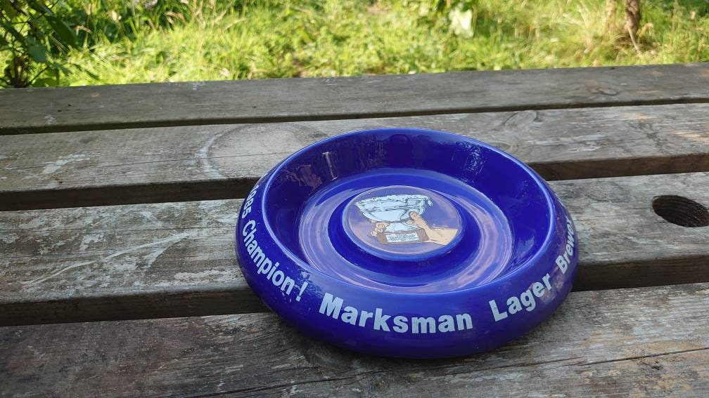 Retro Marksman Lager Champion! 1980s Ashtray - Image 6