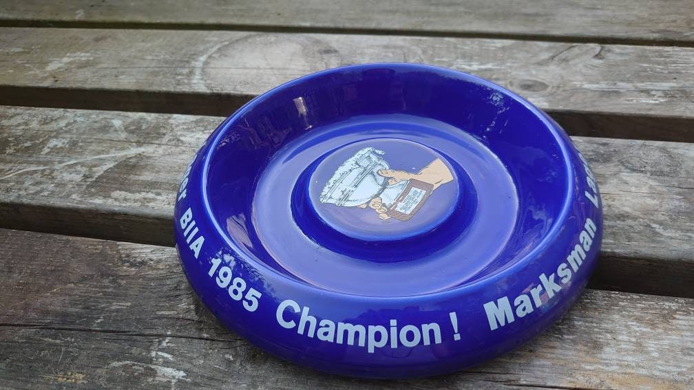 Retro Marksman Lager Champion! 1980s Ashtray - Image 4