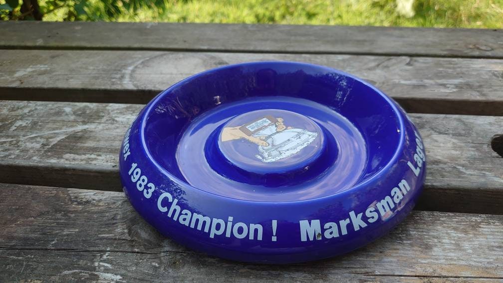 Retro Marksman Lager Champion! 1980s Ashtray - Image 5