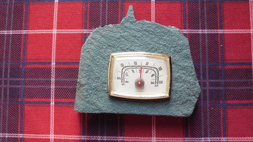 1960s Slate Thermometer - Image 3
