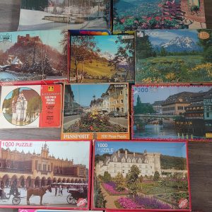 Selection of 12 Vintage European Countryside Scene Jigsaws