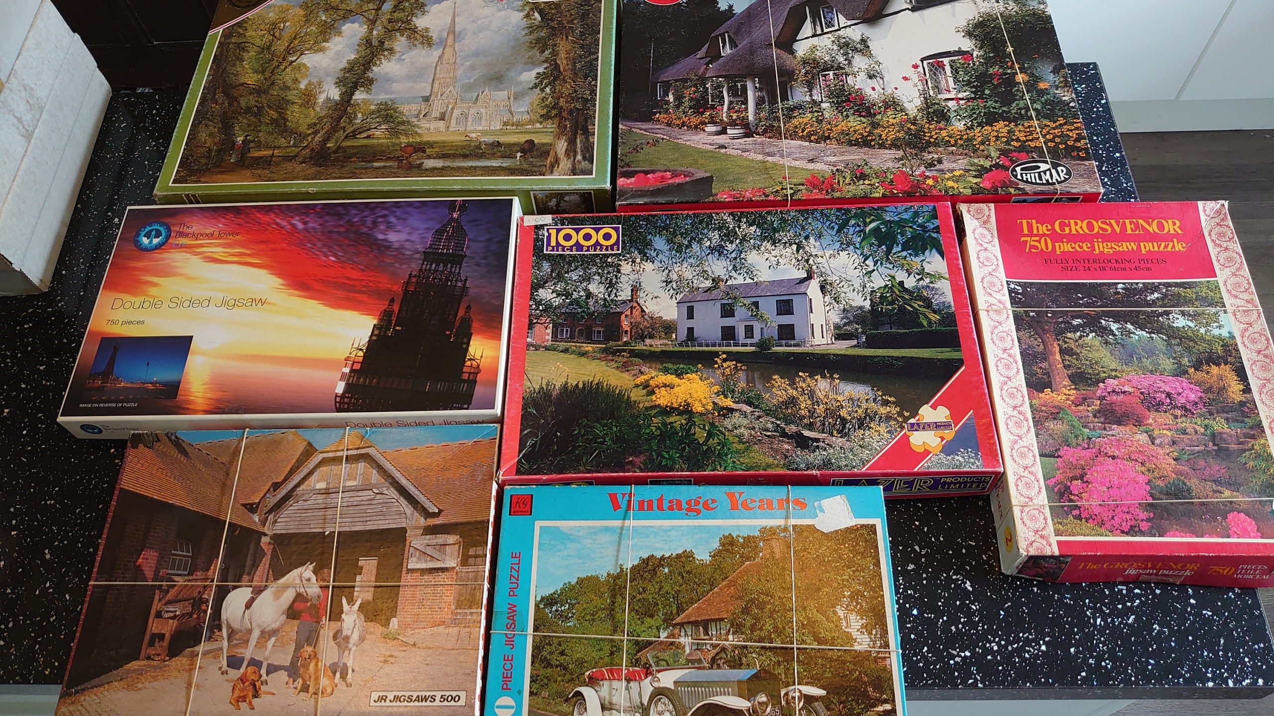 Selection of 7 Jigsaw Puzzles of the English Countryside