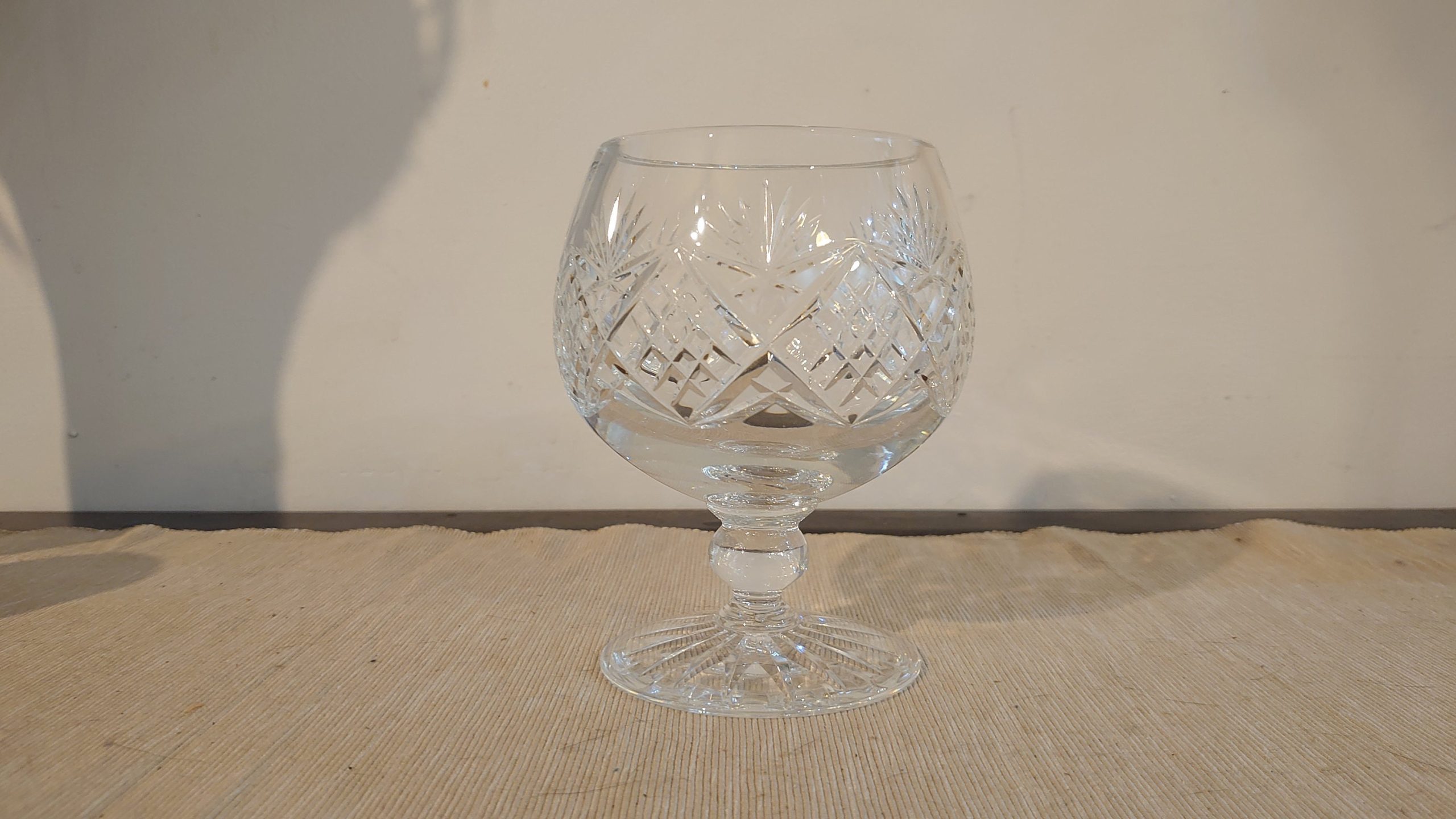 Large Lead Crystal Brandy Glass/Vase - Very Large and Heavy - Excellent Condition - 14cm high - Image 3