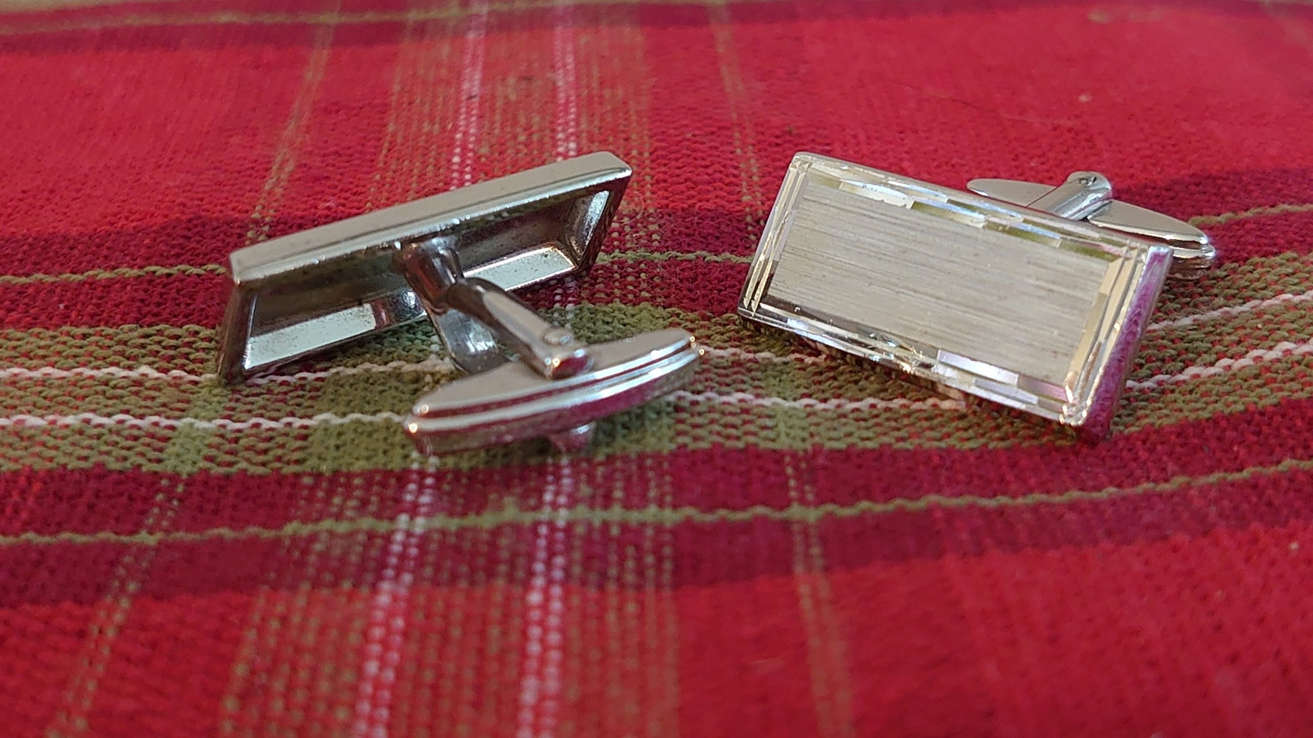 Solid Sterling Silver Cufflinks (925 as pictured) - Wedding Accessories, Father's Day Gift. Sleek Chrome Effect Modern Design - Unboxed - Image 3