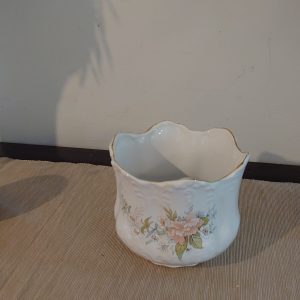 Medium Indoor Floral Motif Ceramic Planter