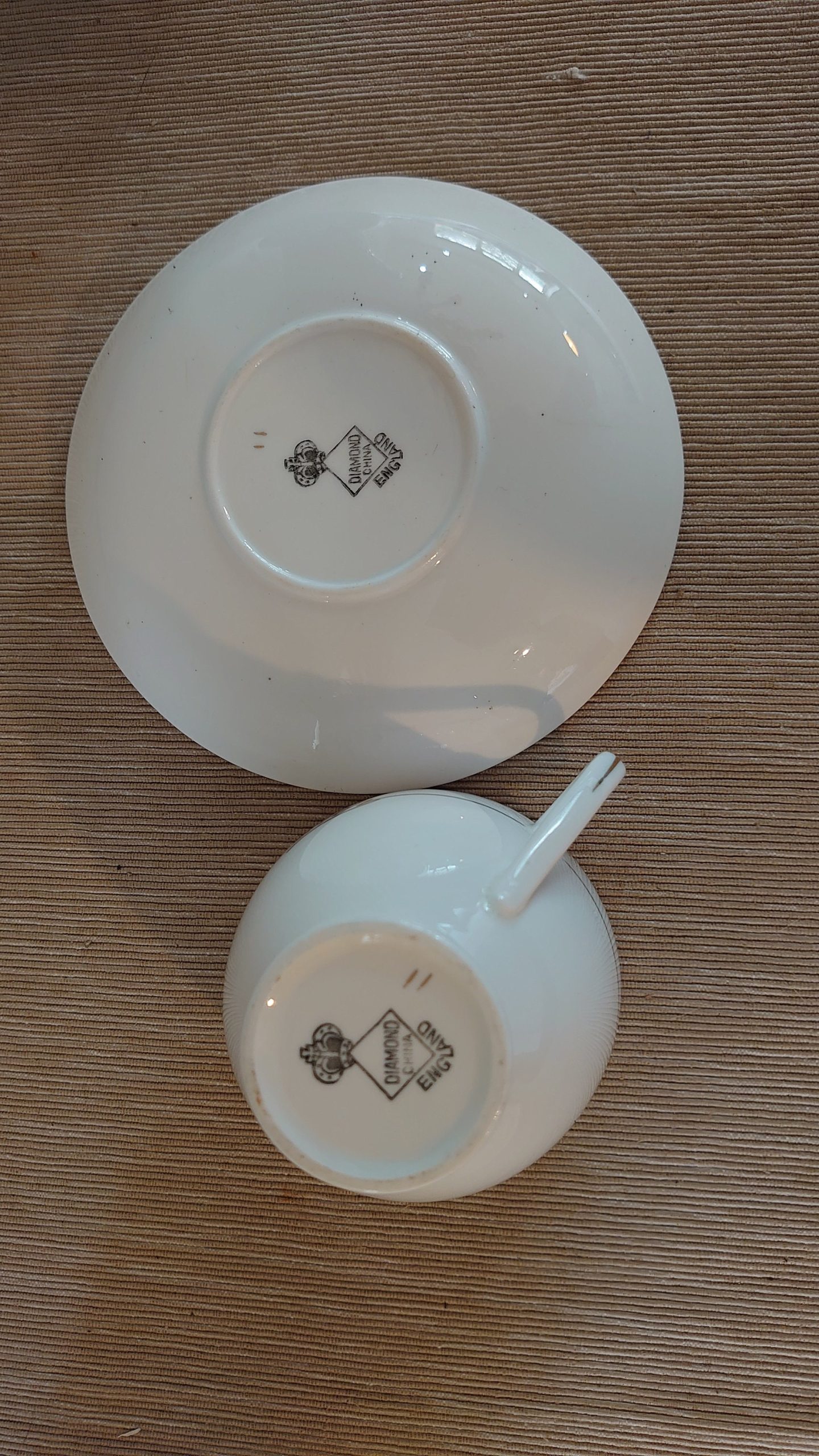Mother Cup and Saucer - Plain White Ceramic with Gold Banding - Perfect Mother's Day or Christmas Gift - Image 6