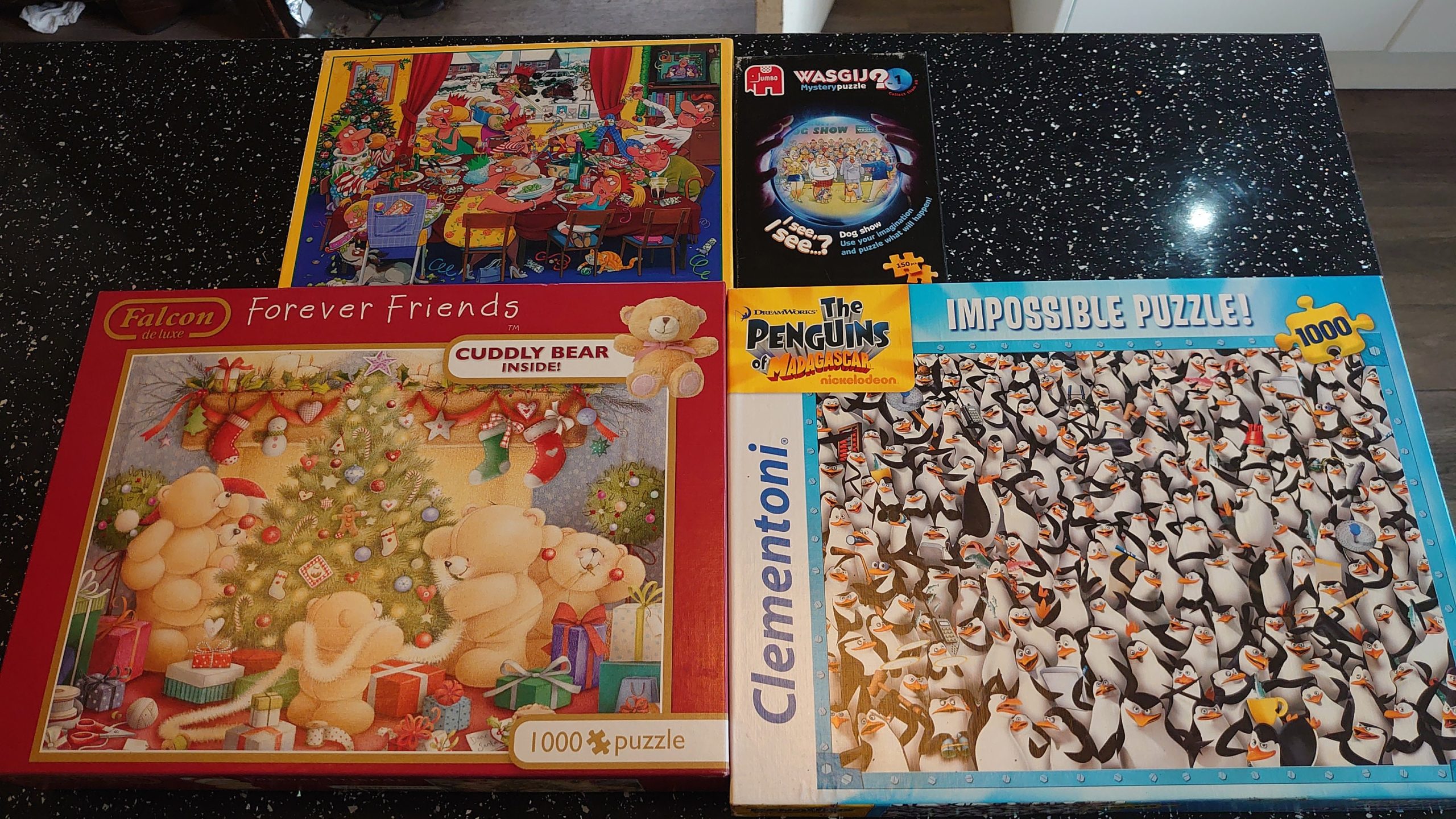 Selection of 4 Light-hearted Jigsaw Puzzles - for adults and children
