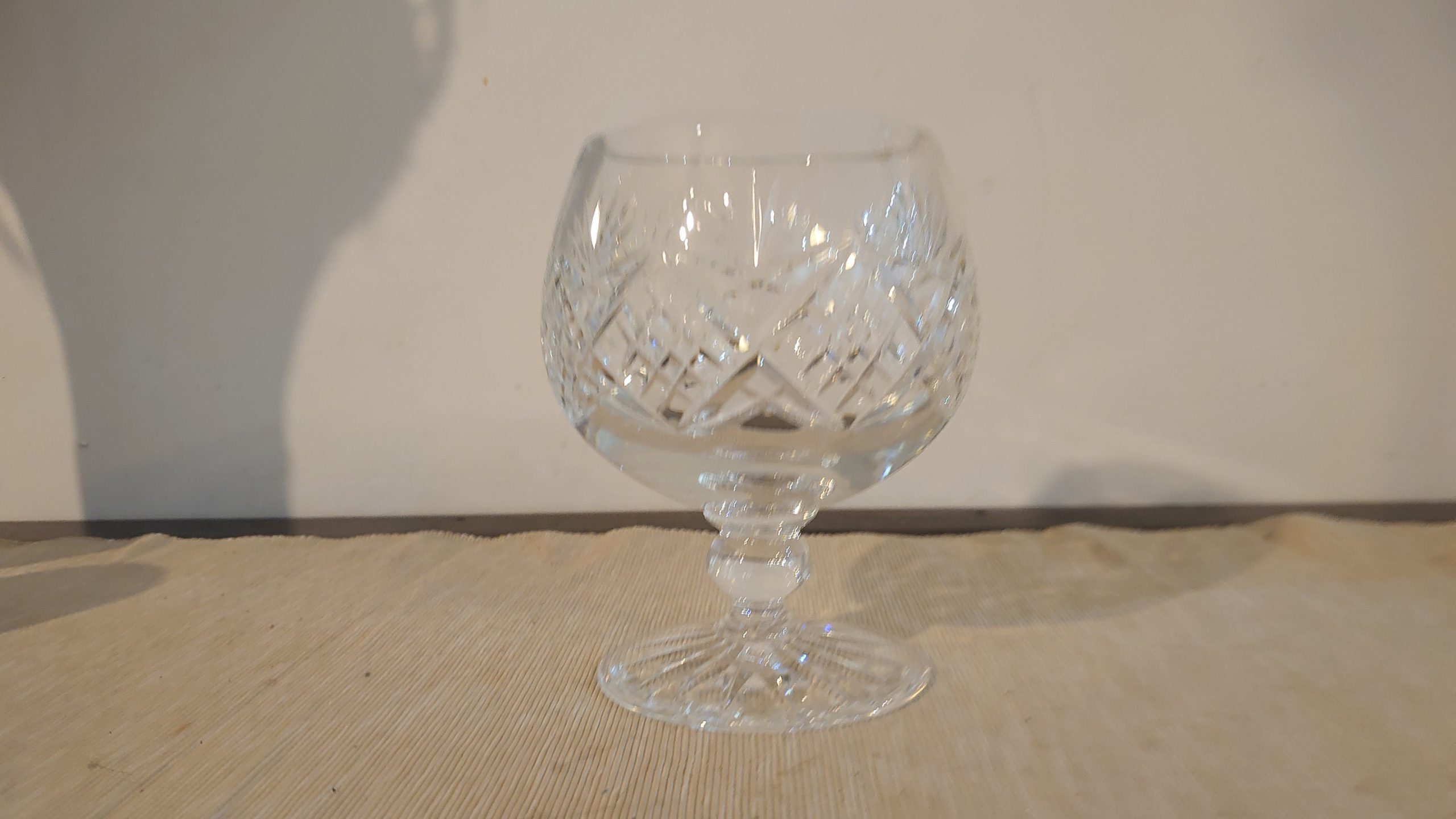 Large Lead Crystal Brandy Glass/Vase - Very Large and Heavy - Excellent Condition - 14cm high - Image 4