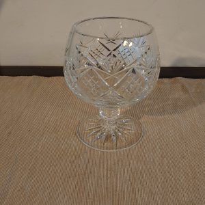 Large Lead Crystal Brandy Glass/Vase - Very Large and Heavy - Excellent Condition - 14cm high