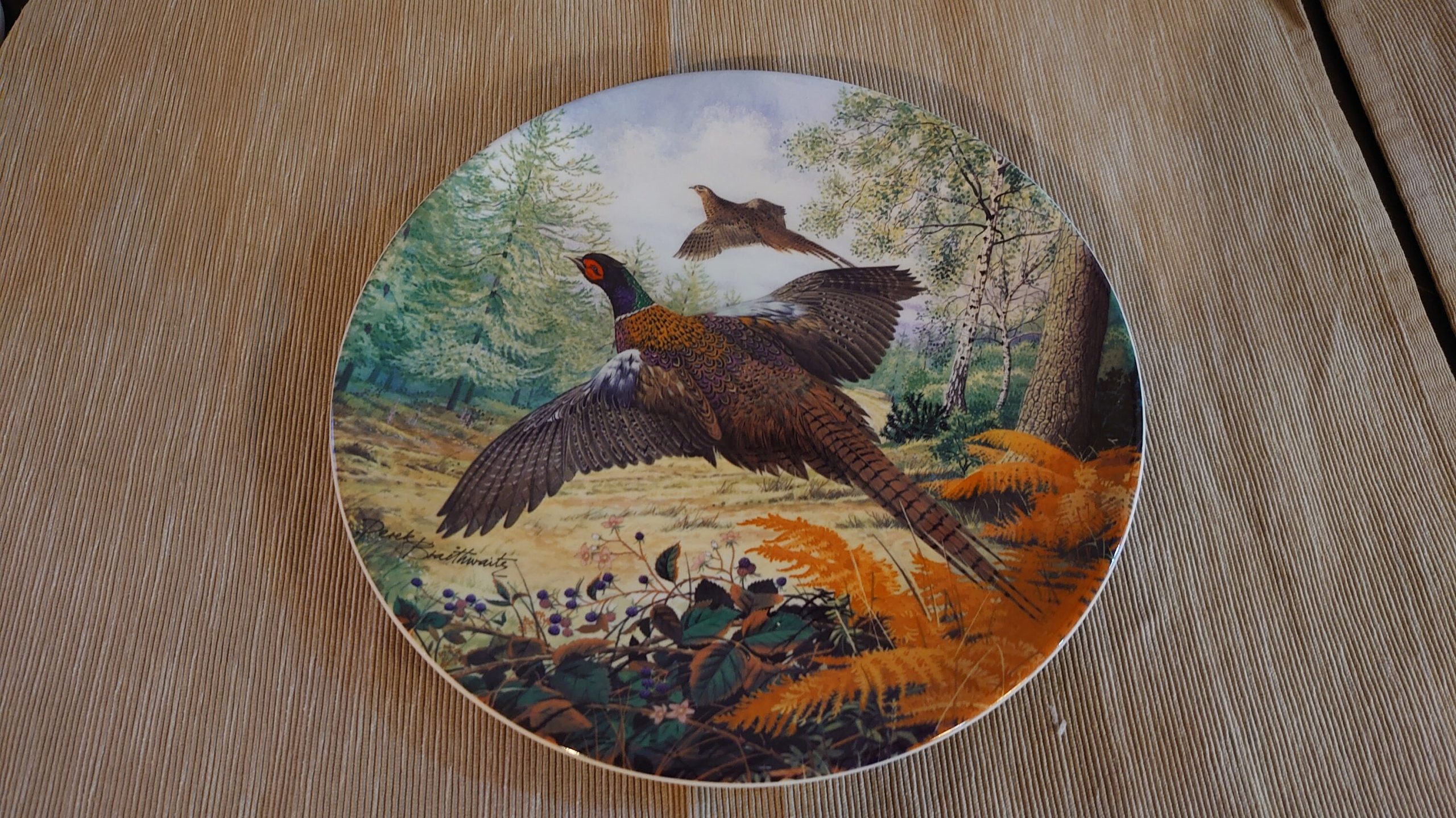 Royal Grafton Decorative Pheasant Plate - fantastically detailed and in excellent condition - 21.5cm diameter - Image 2