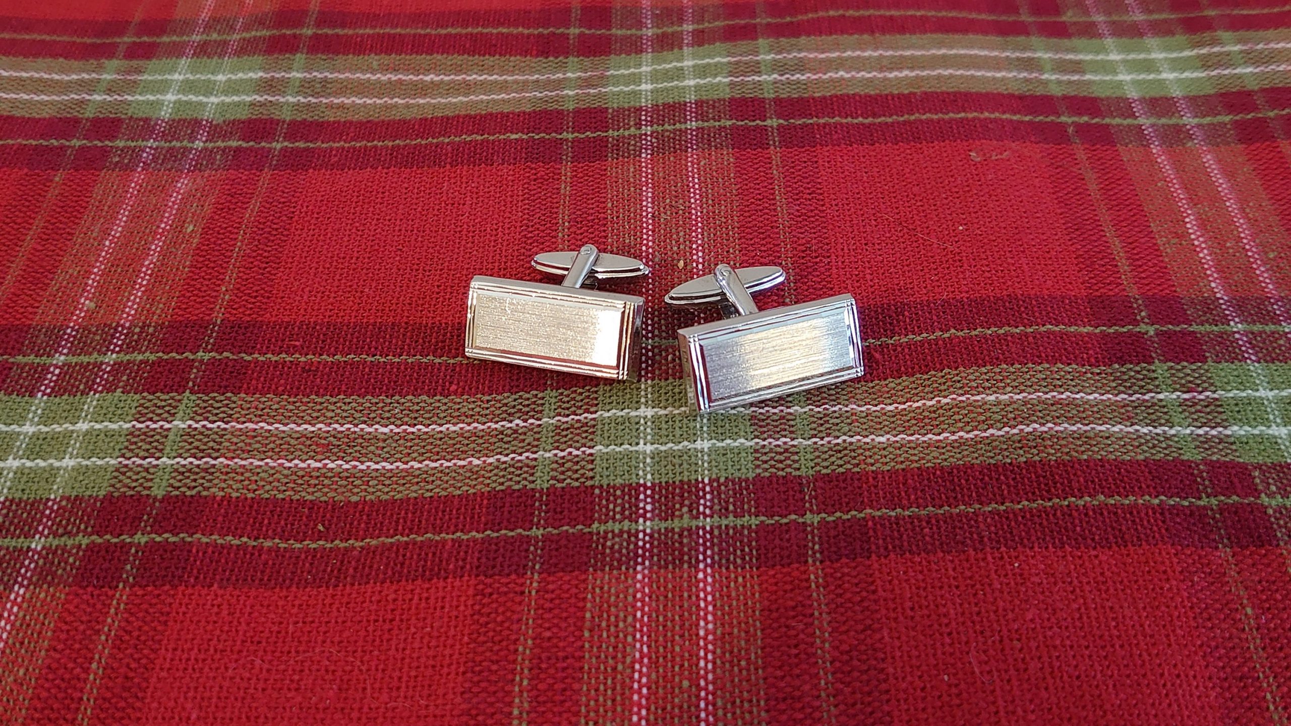 Solid Sterling Silver Cufflinks (925 as pictured) - Wedding Accessories, Father's Day Gift. Sleek Chrome Effect Modern Design - Unboxed - Image 2