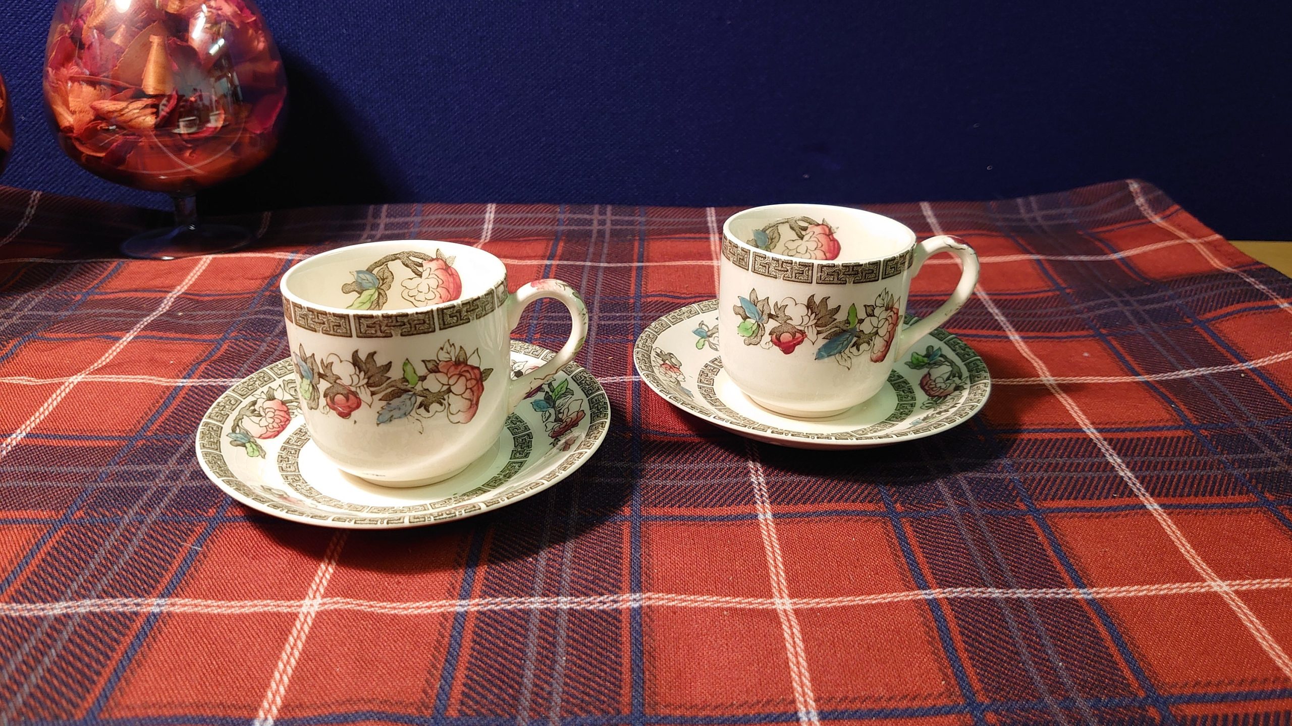 Johnson Brothers Indian Tree Design Cup and Saucer Pair - Very Good Condition - Image 2