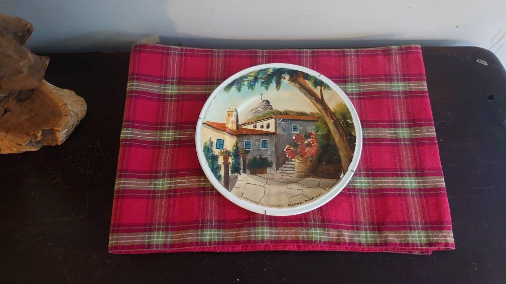 Portuguese Wall Plate - Convento dos Capuchos - Sintra - Portugal. Famous Historical Portuguese Convent. Hand painted - Image 3