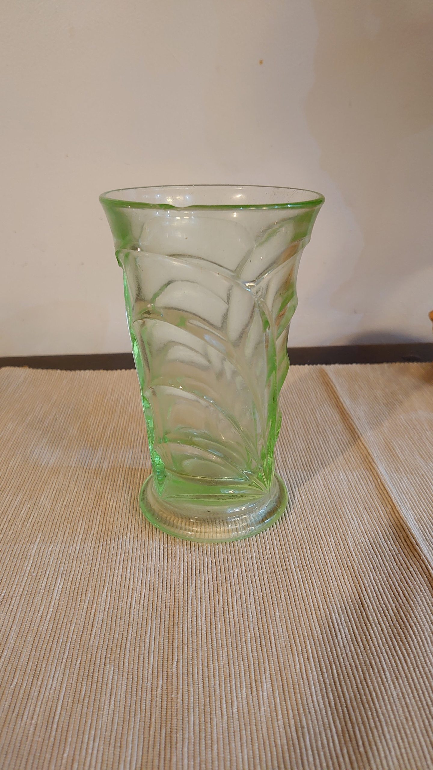 Candlestick and Bowl Group - Vanity Set - Pale Green Glass - Very Good to excellent condition - Some Victorian Glass - Image 2