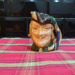 Royal Doulton Robin Hood Decorative Toby Jug - D6534 - 10cm width by 9cm tall - Excellent condition
