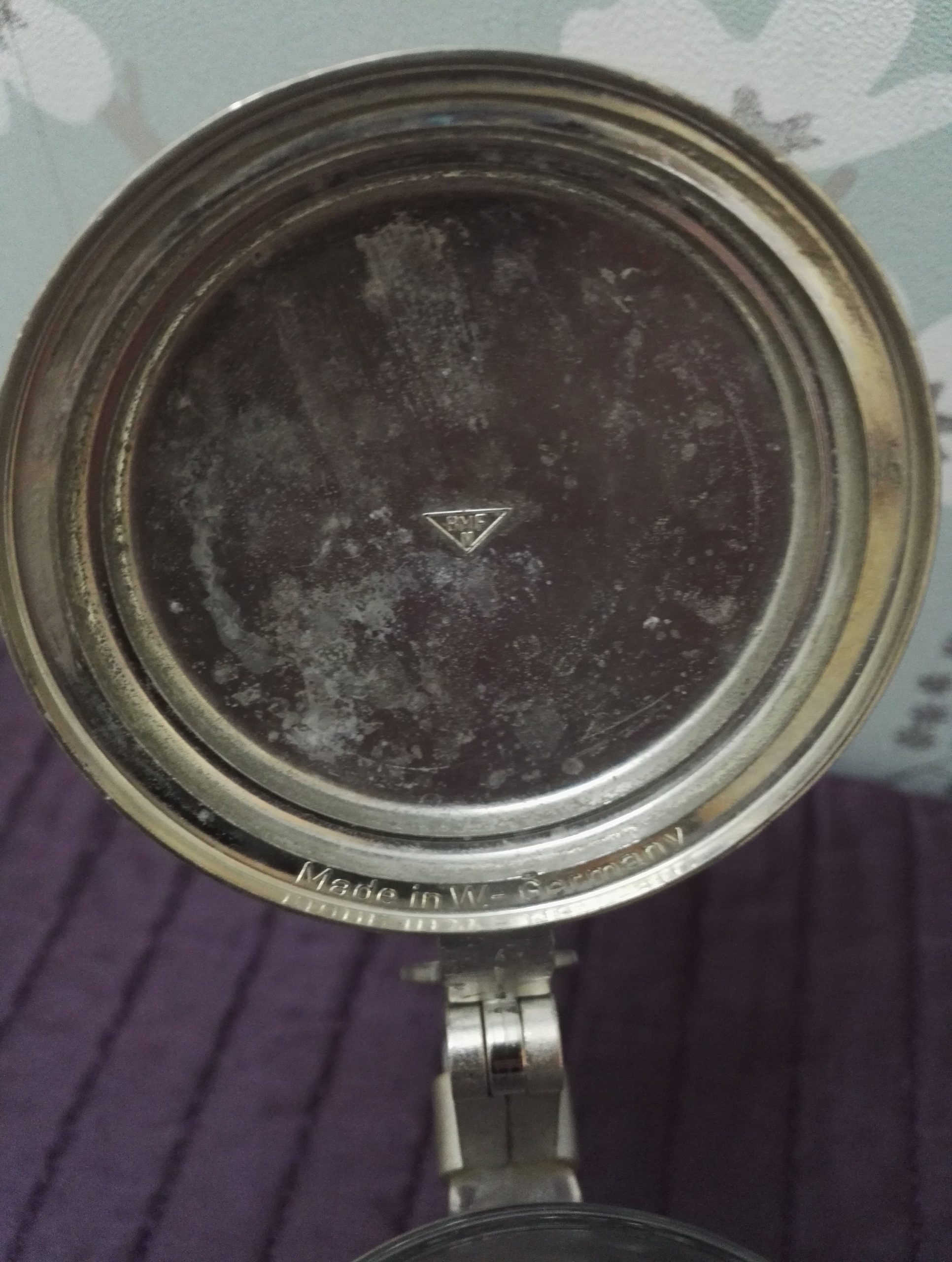 Large Glass Stein with Pewter Metal Lid - 15.5cm to top of handle - 8cm in diameter - Excellent Condition - Image 5