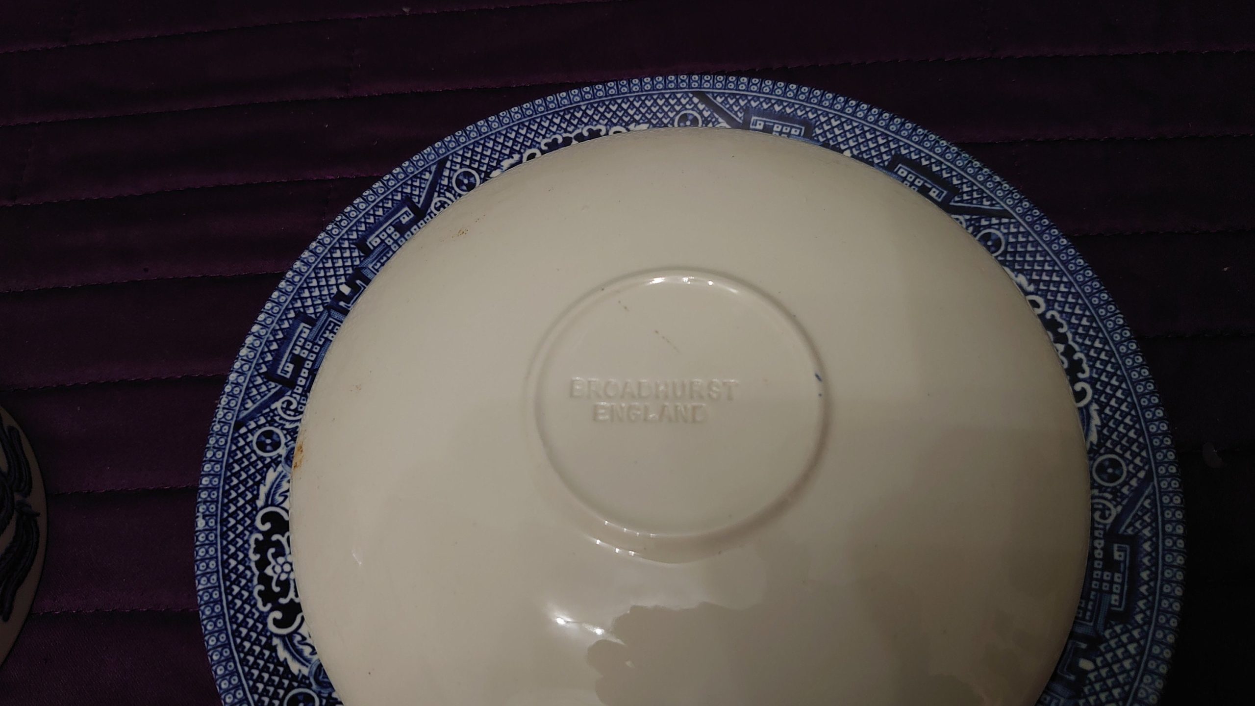 Ringtons Tea Ltd Six Piece Tea Set - 2 Blue and White Trios of Cup, Saucer and Side Plate in Commemorative Rington's Box - Very Good Cond. - Image 7