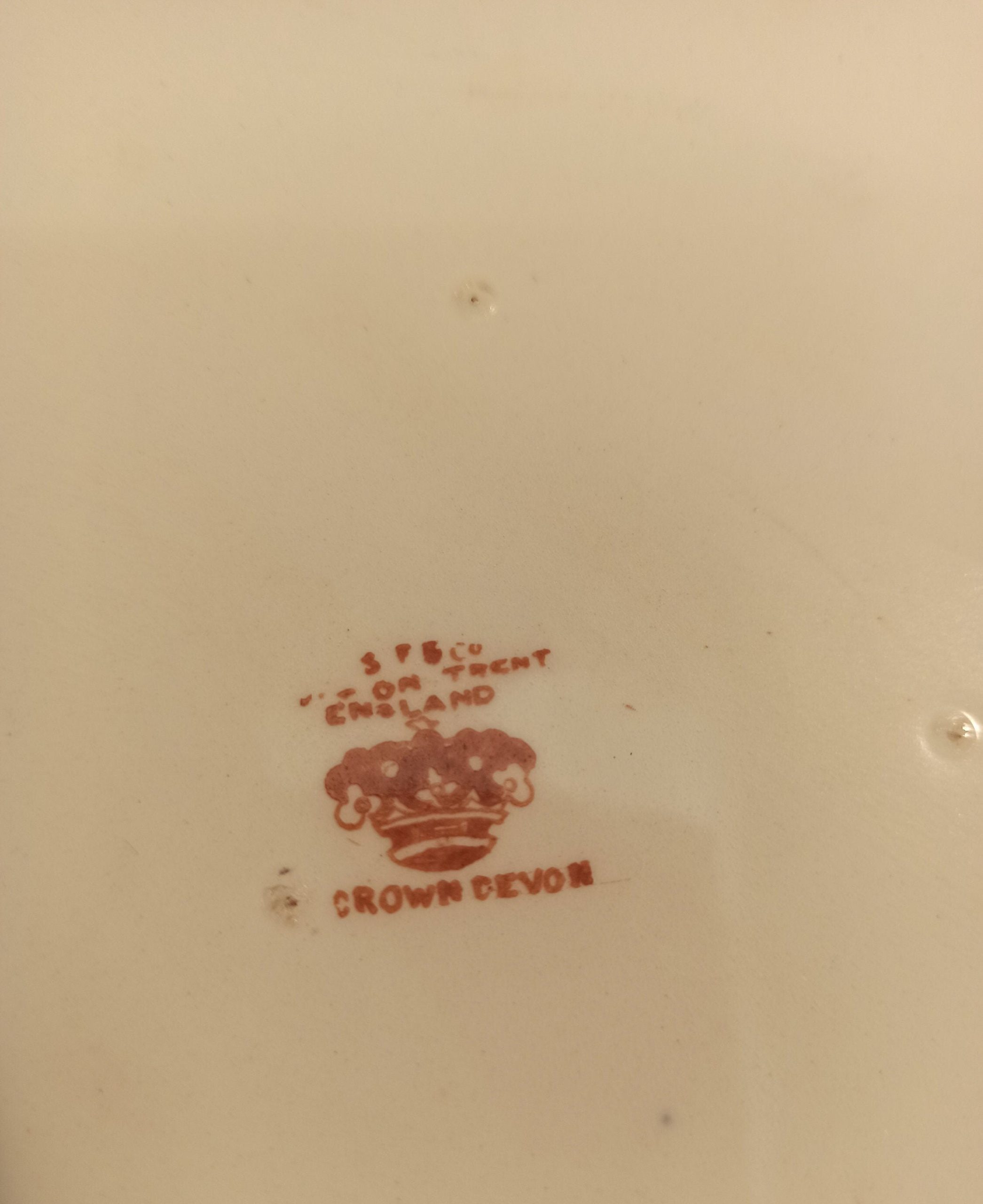 Crown Devon Decorative Bowl. Very Large. - Image 8