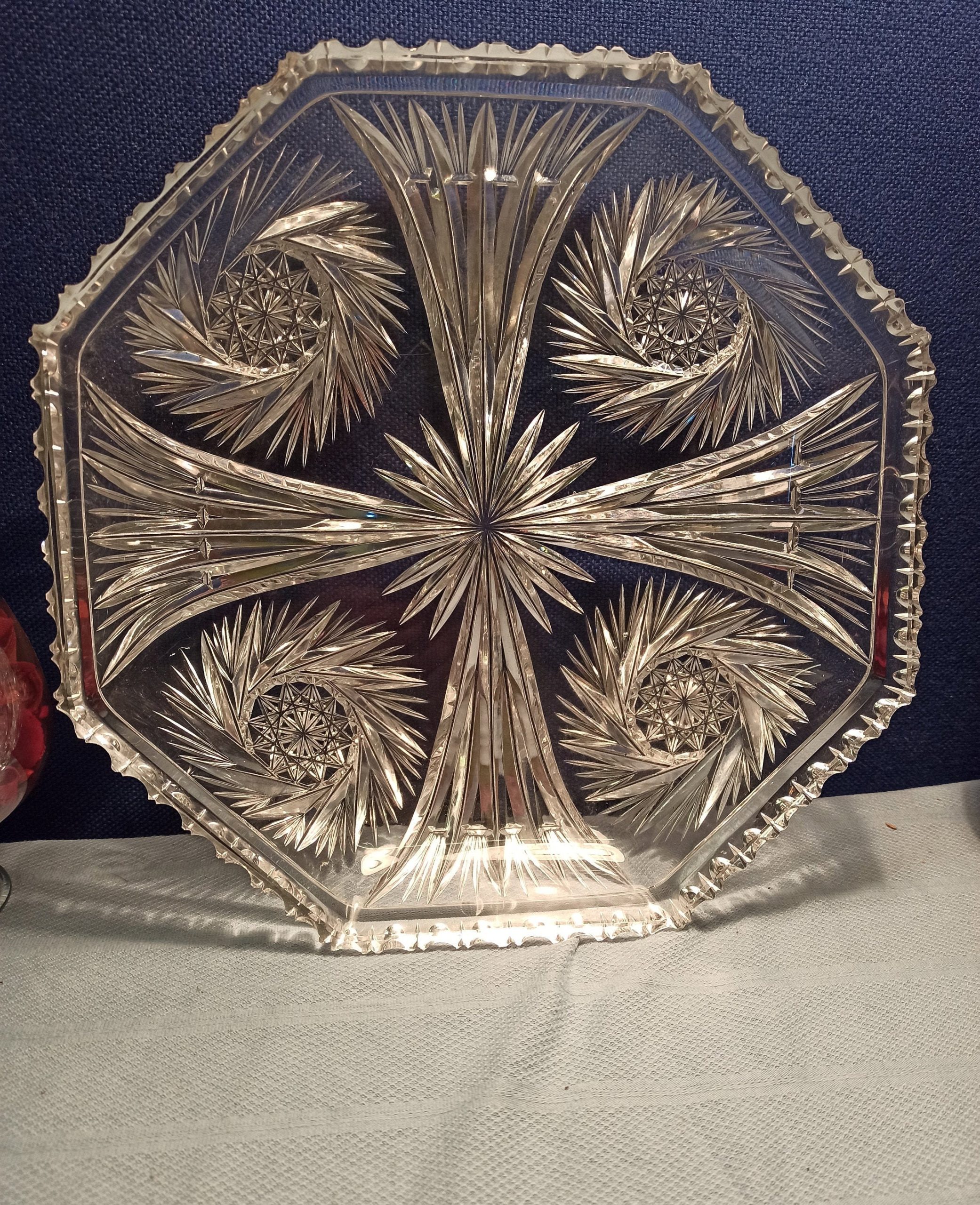 Large Glass Fruit Bowl - Heavy- Excellent Condition - Image 2