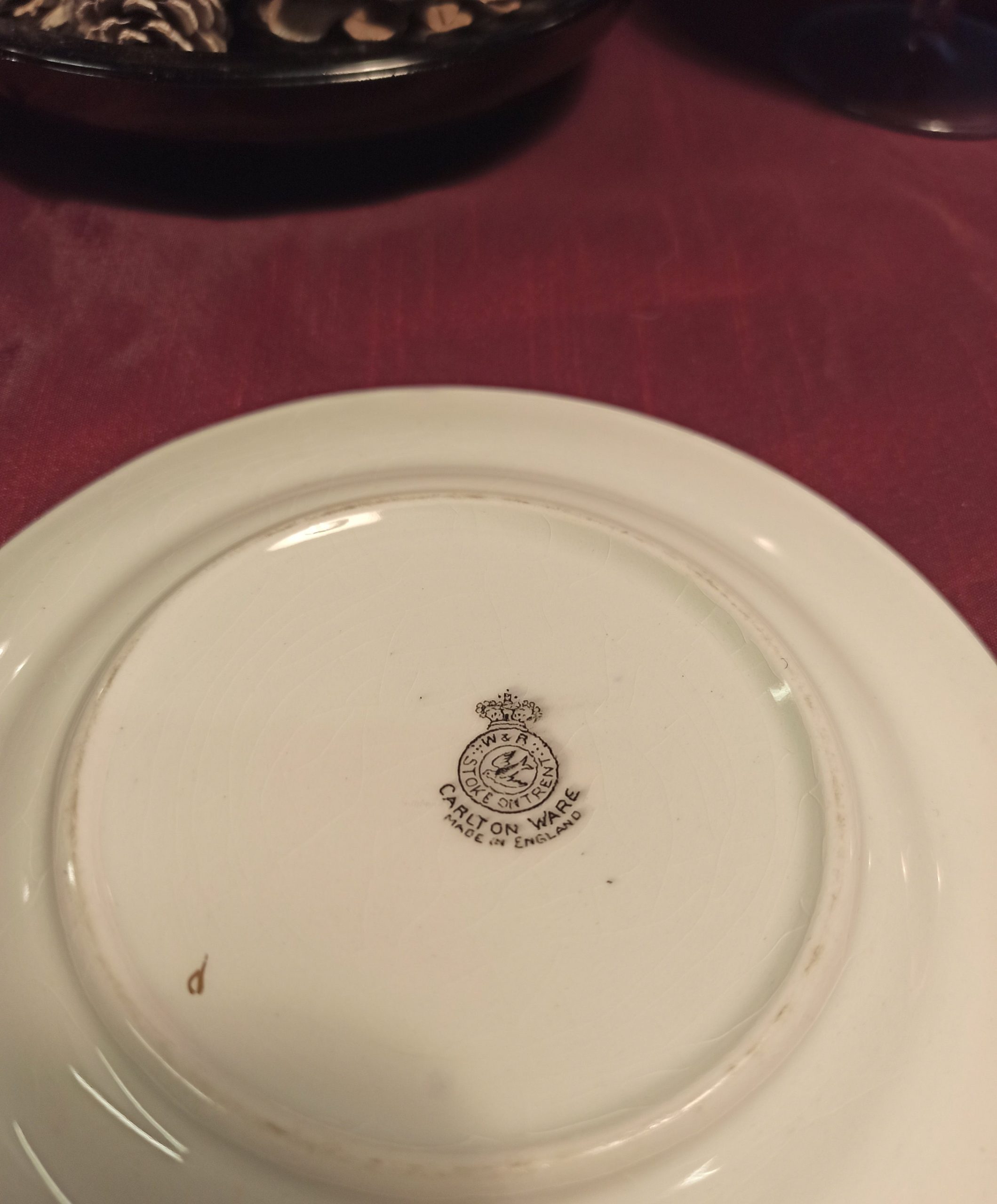 Carlton Ware Lustre Cup and Plate - Image 5