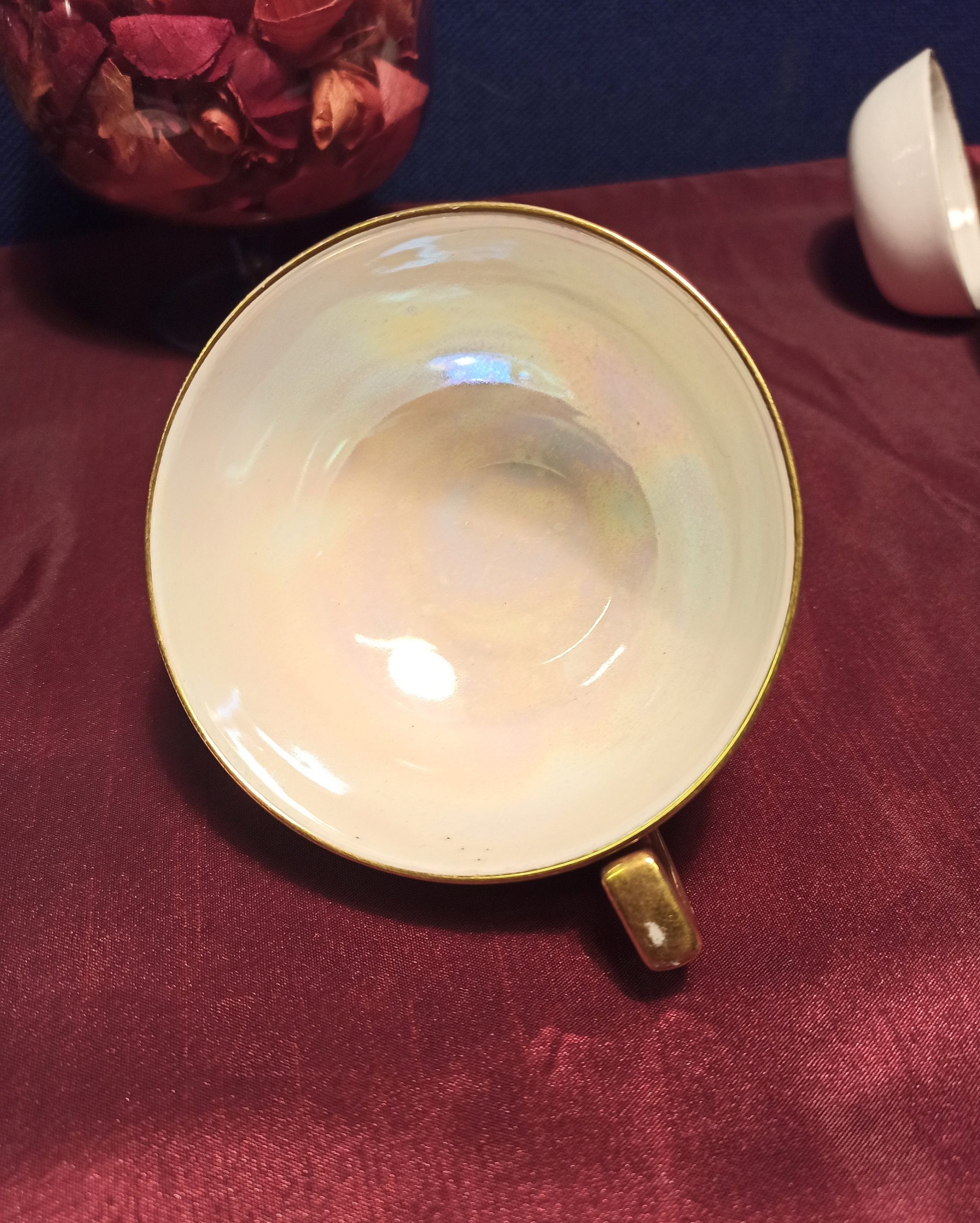 Carlton Ware Lustre Cup and Plate - Image 9