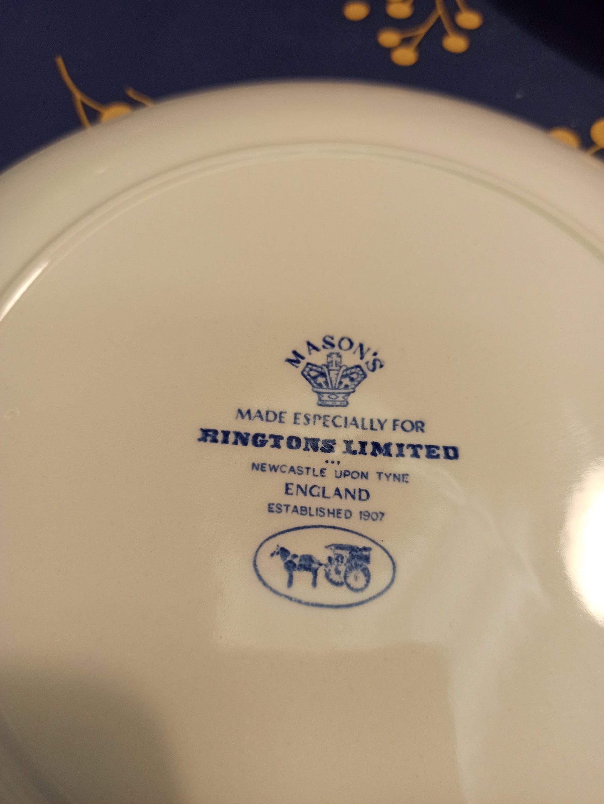 Ringtons Set of 4 Calendar Decorative Calendar Plates. 1984, 1985, 1986 and 1987. Very Good Condition. - Image 6