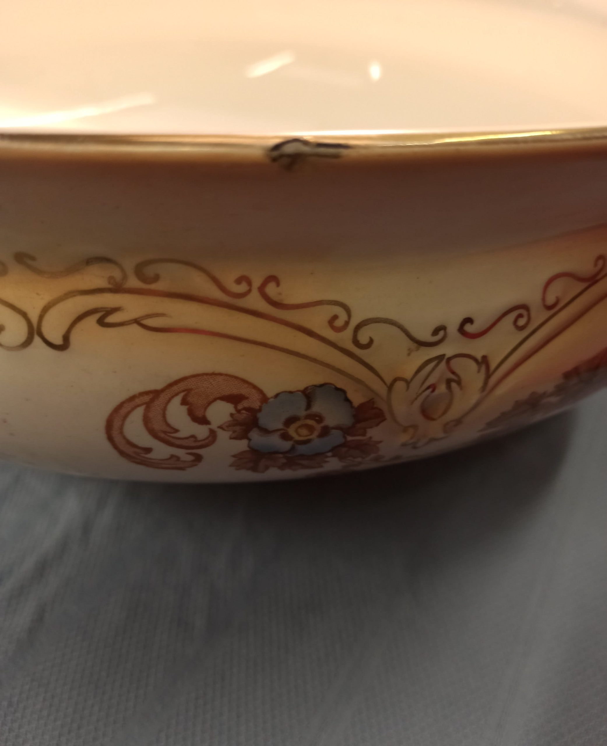 Crown Devon Decorative Bowl. Very Large. - Image 5