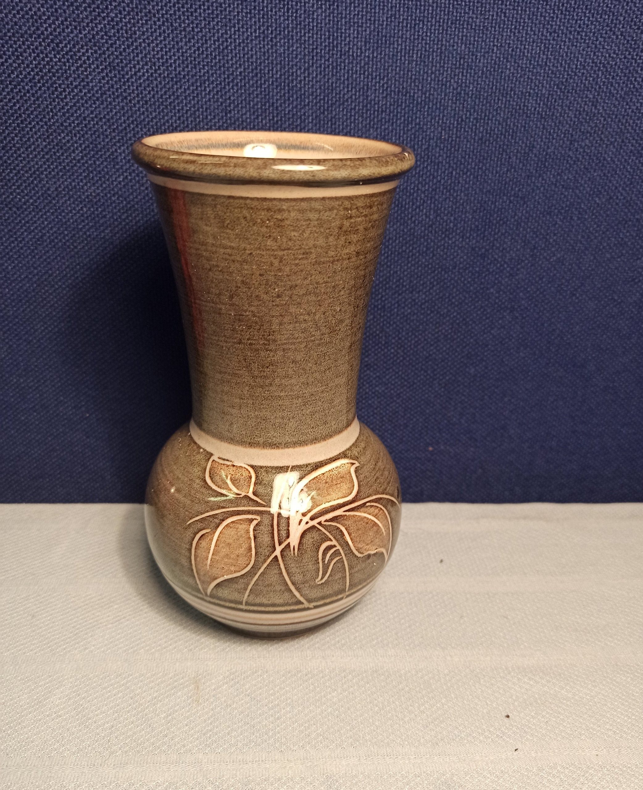 Brown Denby Vase - Excellent Condition - 17cm tall! - Image 2