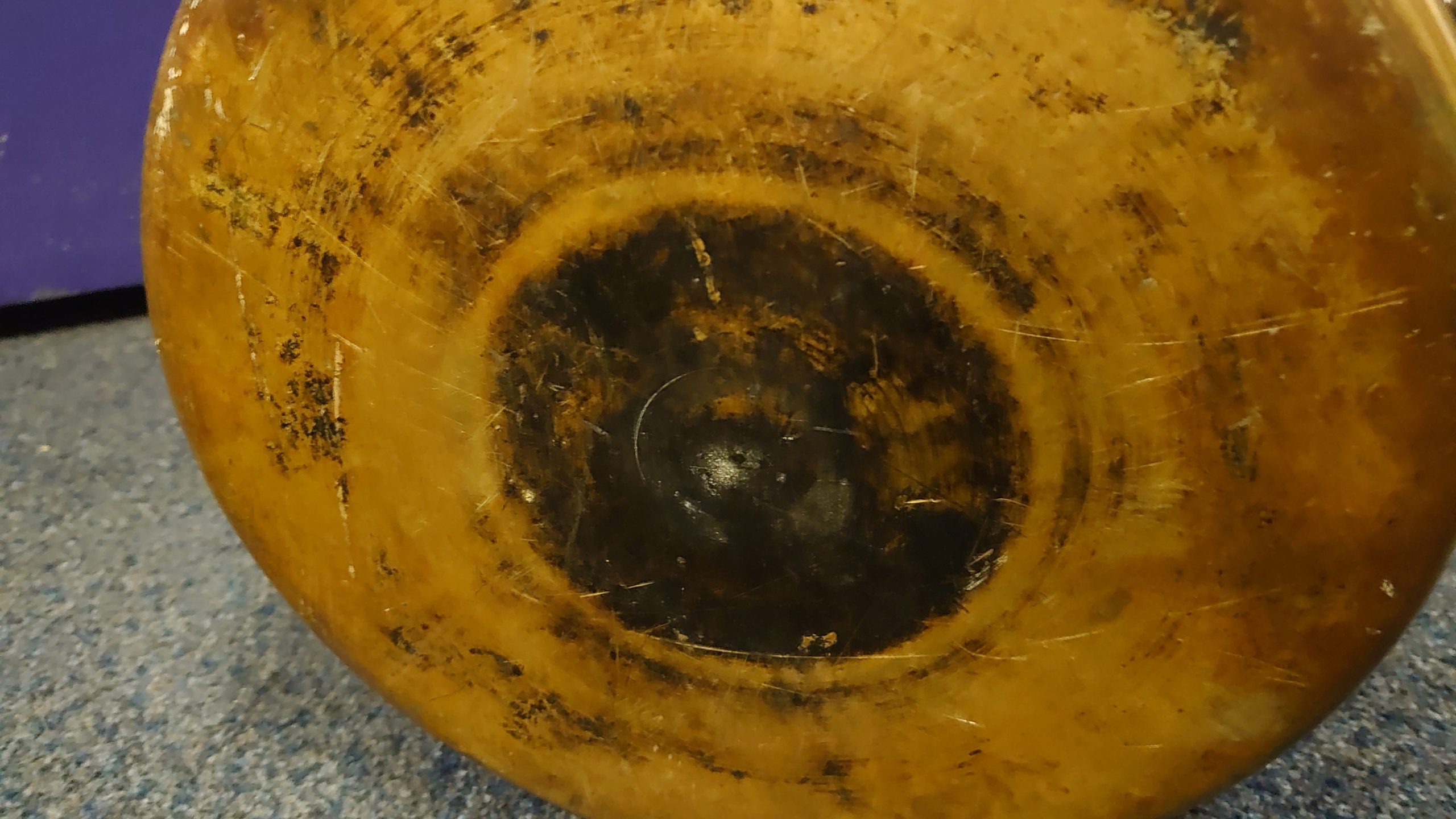 Medium Antique Victorian Brass Jam Pan - Good condition - 38cm diameter - 38cm tall - Working Condition! - Image 9