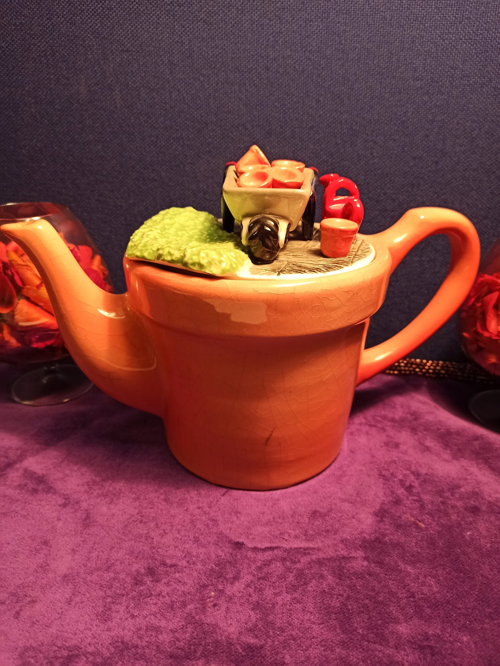 Vintage Novelty Teapot. Plant Pot. Made by South West Ceramics Ltd. 1988. - Image 2