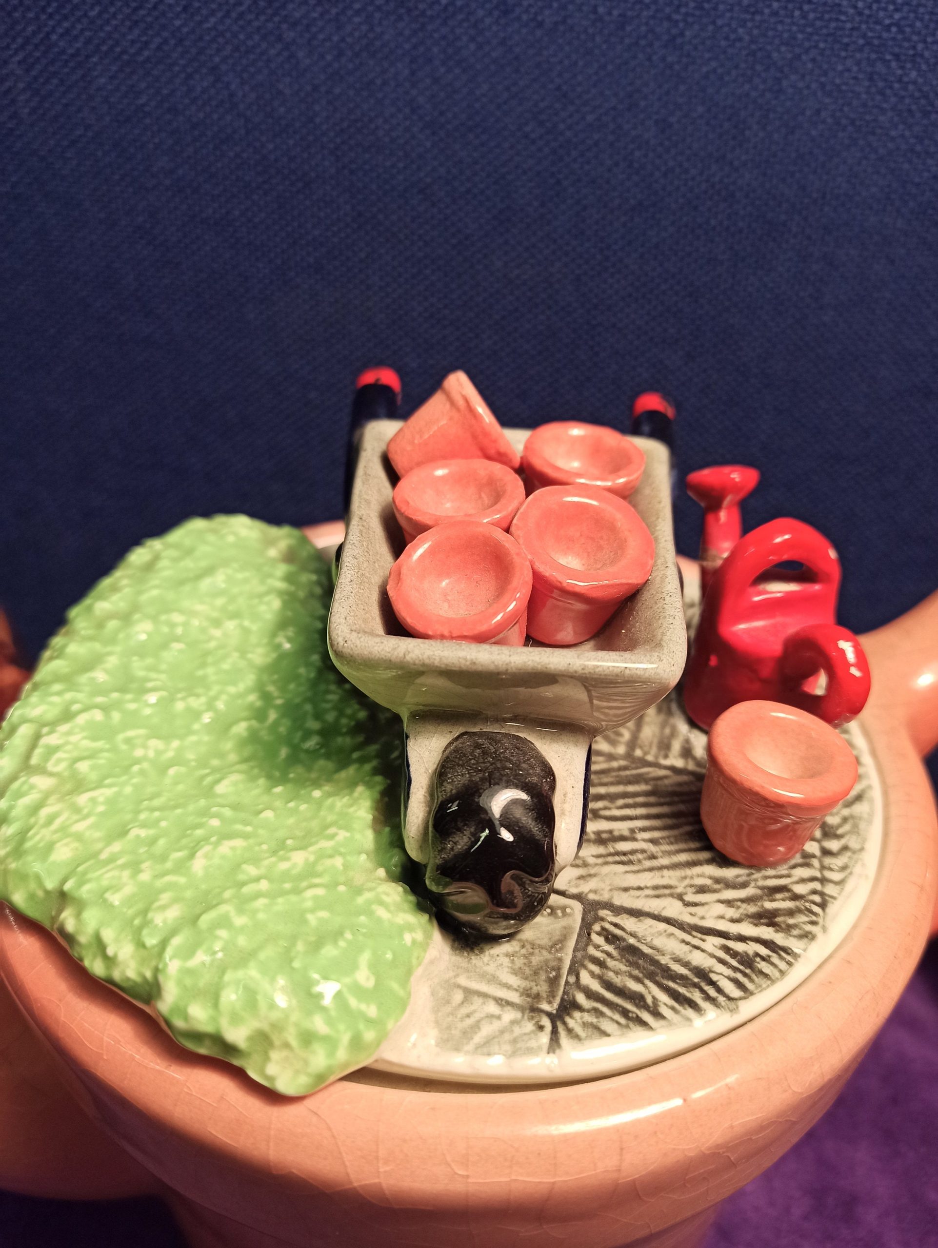 Vintage Novelty Teapot. Plant Pot. Made by South West Ceramics Ltd. 1988. - Image 3