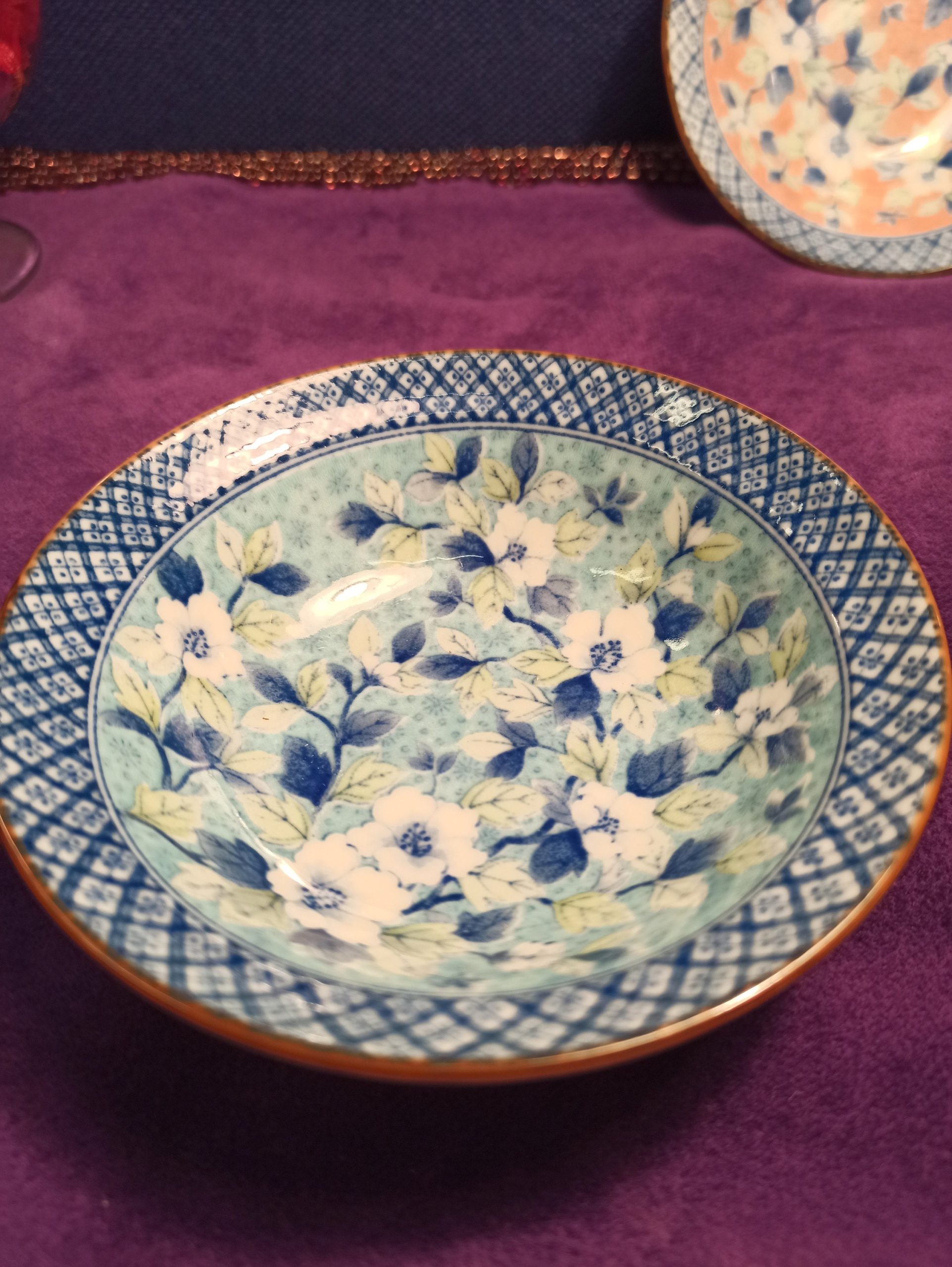 Set of Two Vintage Japanese or Chinese Finger Bowls. Excellent Condition. - Image 5