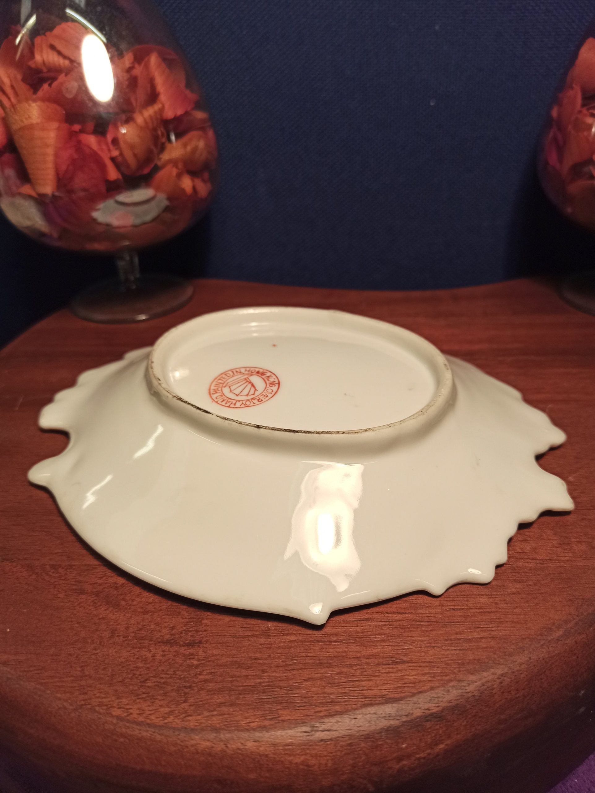 Vintage Ornate Decorative Chinese Plate. Overjoy, Hand Painted. Very Good Condition. - Image 7