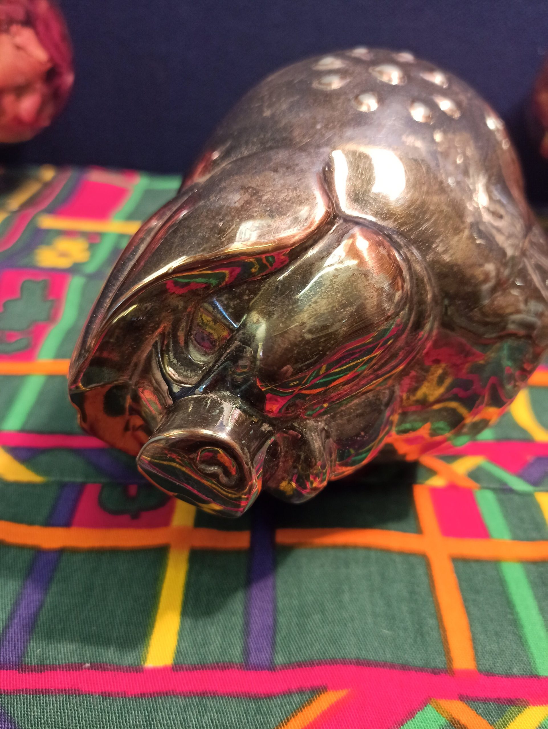 Vintage Pig Money Box - Good Condition - Metal - Image 4
