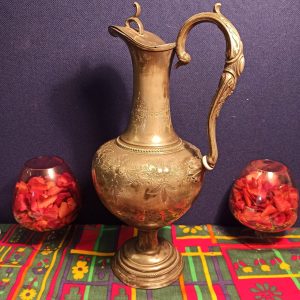 Antique Nickel Claret Jug / Water Jug - c.1850s
