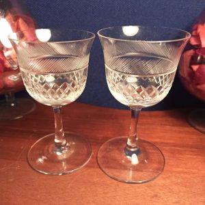 Set of Two Liqueur Glasses. 1950s. Very Good Condition.