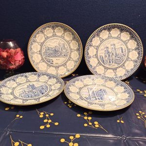 Ringtons Set of 4 Calendar Decorative Calendar Plates. 1984, 1985, 1986 and 1987. Very Good Condition.