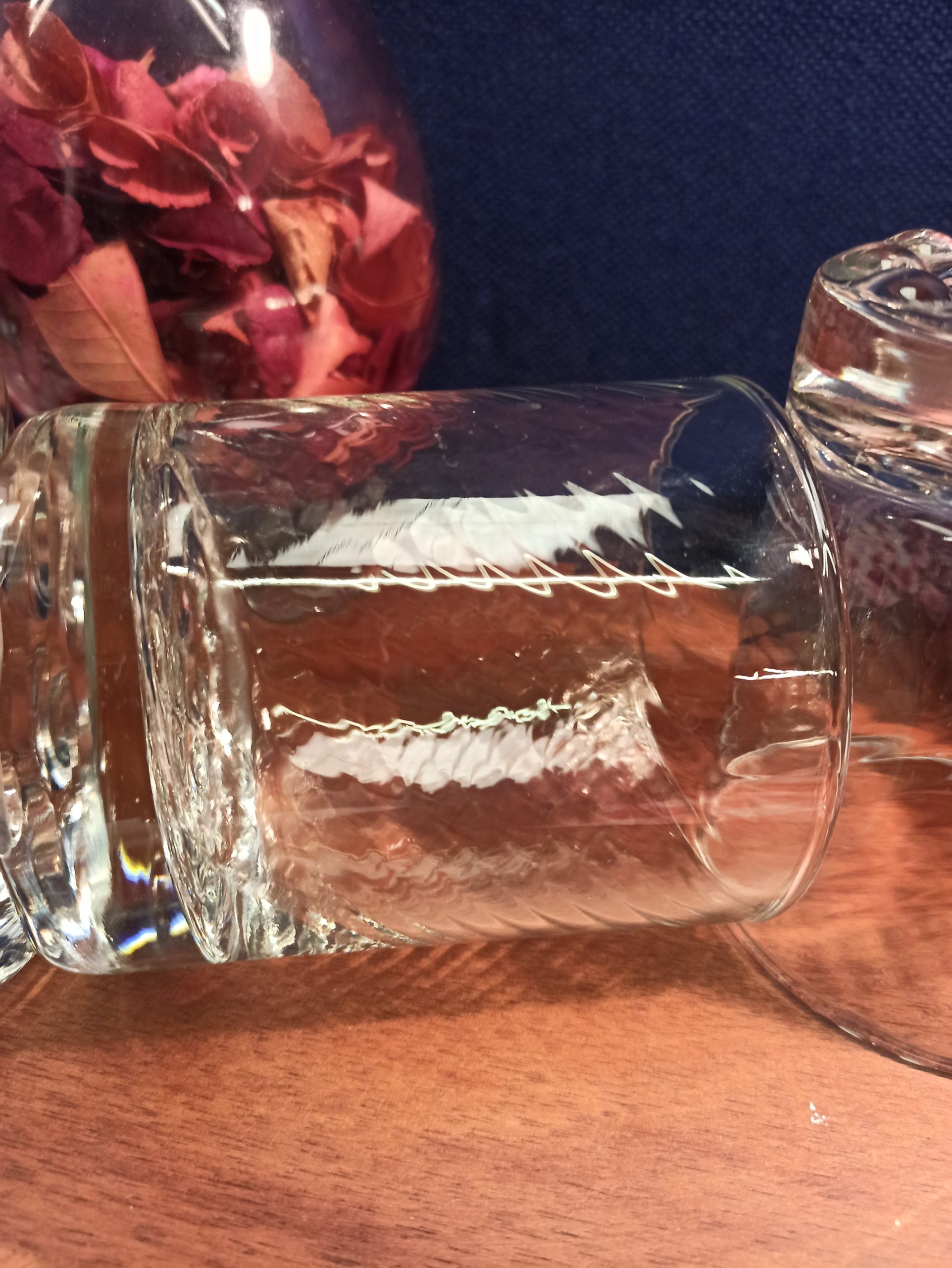 Set of Three Lead Crystal Glass Whiskey Tumblers. Excellent Condition. - Image 5