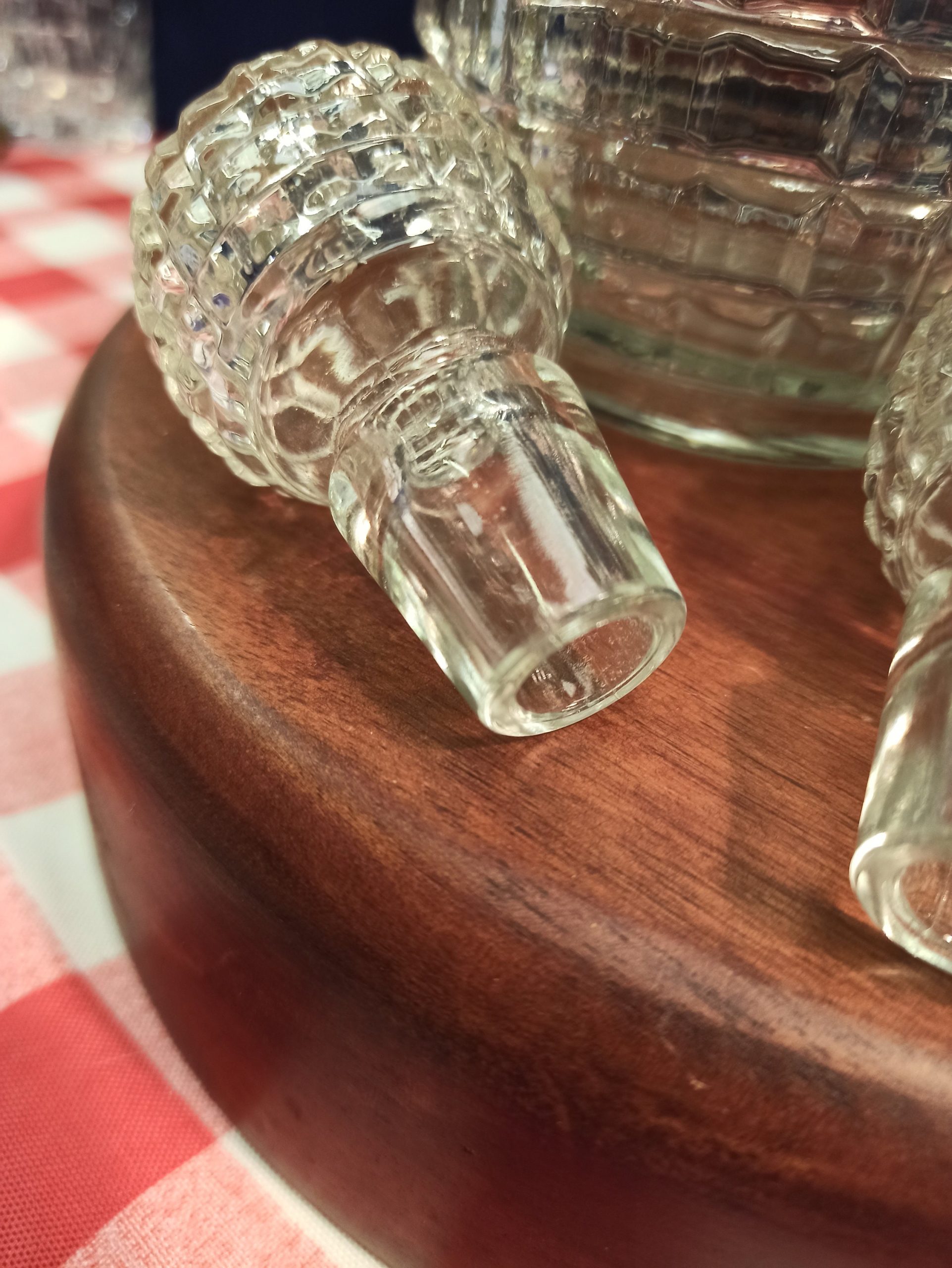 Set of Two Carafe Decanters. c1940s. Very Good Condition. - Image 8