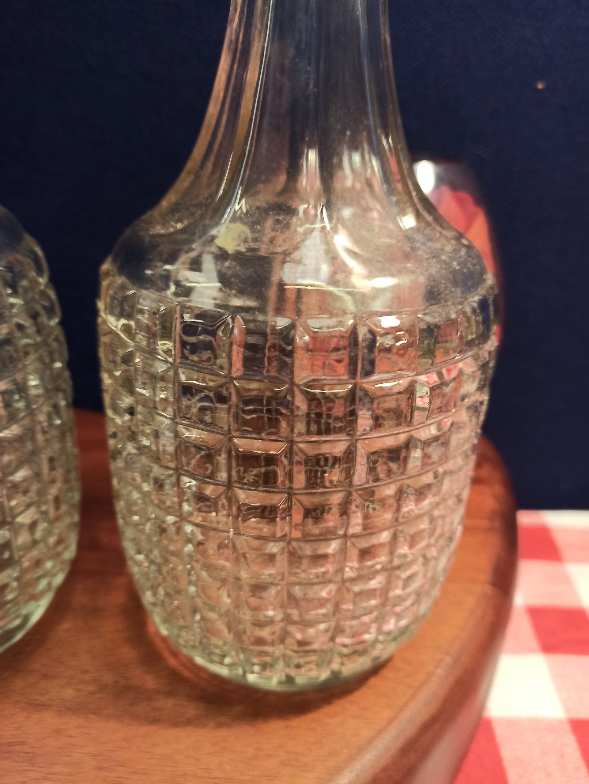 Set of Two Carafe Decanters. c1940s. Very Good Condition. - Image 4